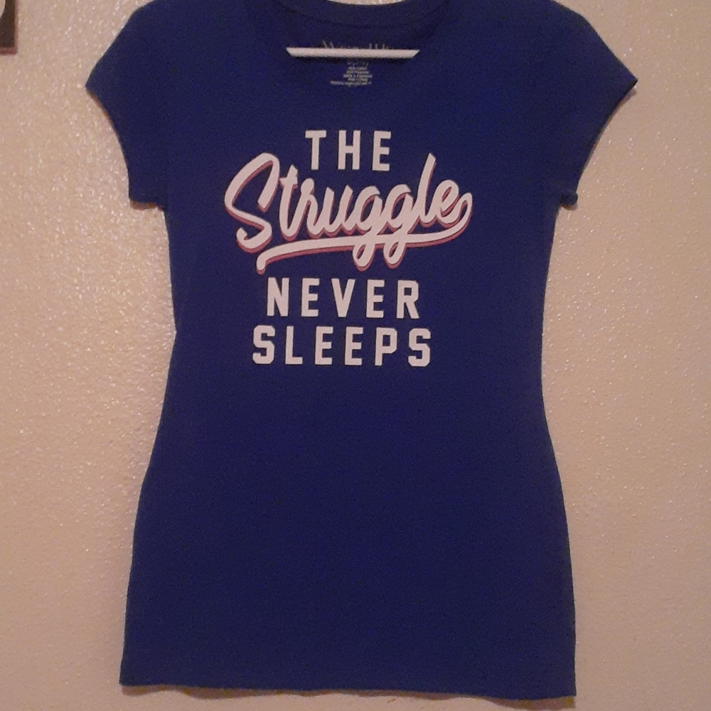 I blue t-shirt